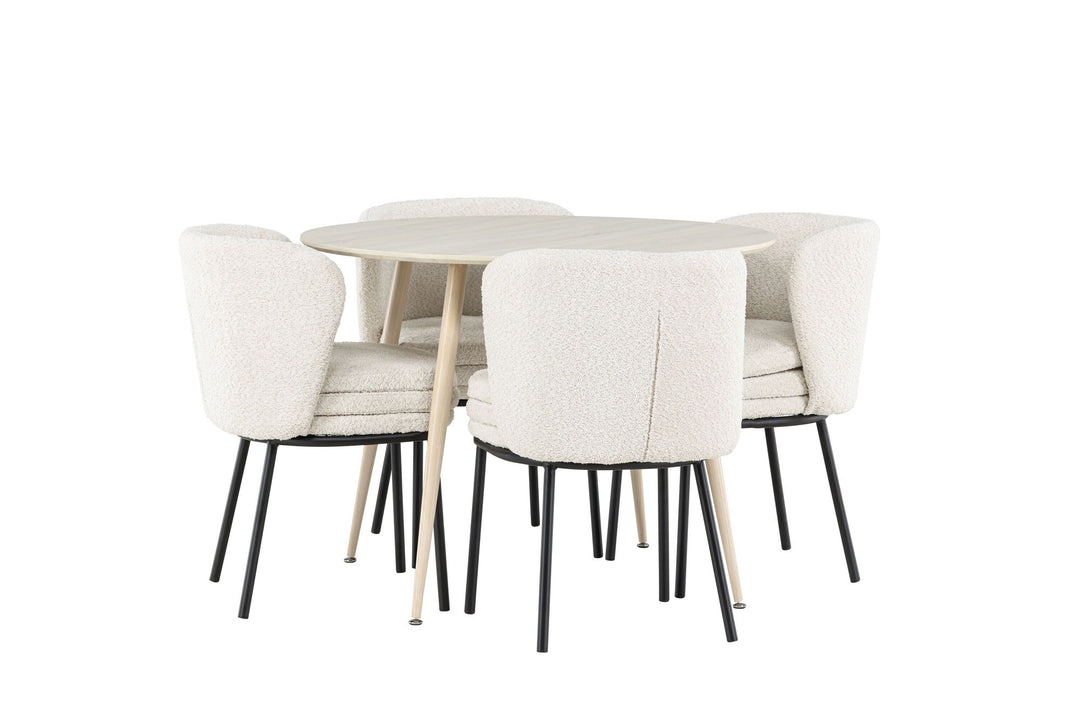 Venture Home Plaza Dining Table with Agnes Dining Chair