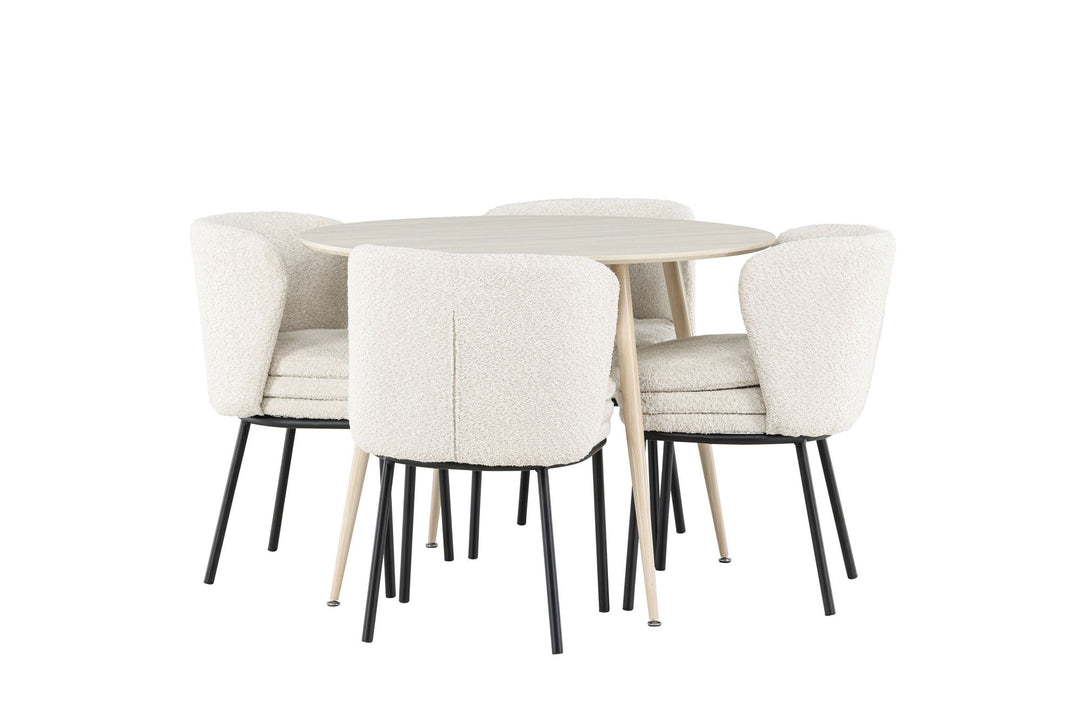 Venture Home Plaza Dining Table with Agnes Dining Chair