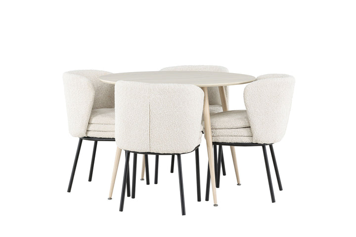 Venture Home Plaza Dining Table with Agnes Dining Chair