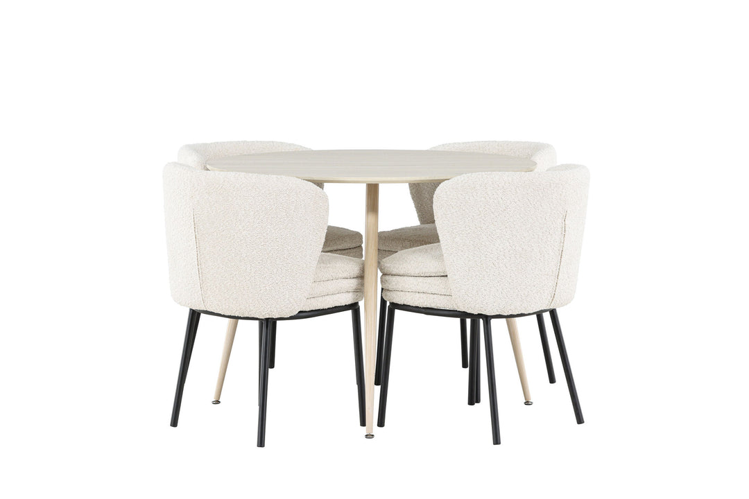 Venture Home Plaza Dining Table with Agnes Dining Chair