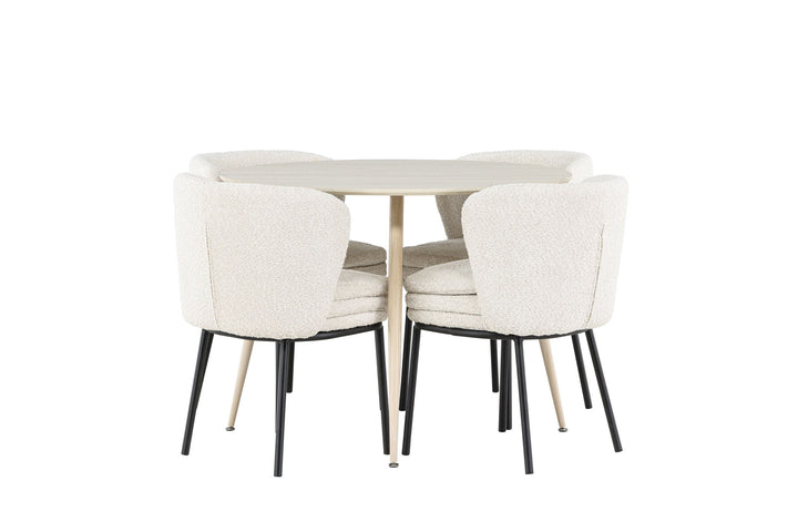 Venture Home Plaza Dining Table with Agnes Dining Chair