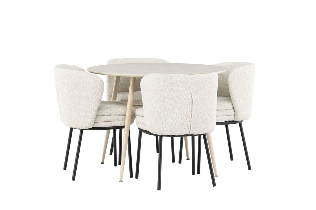 Venture Home Plaza Dining Table with Agnes Dining Chair