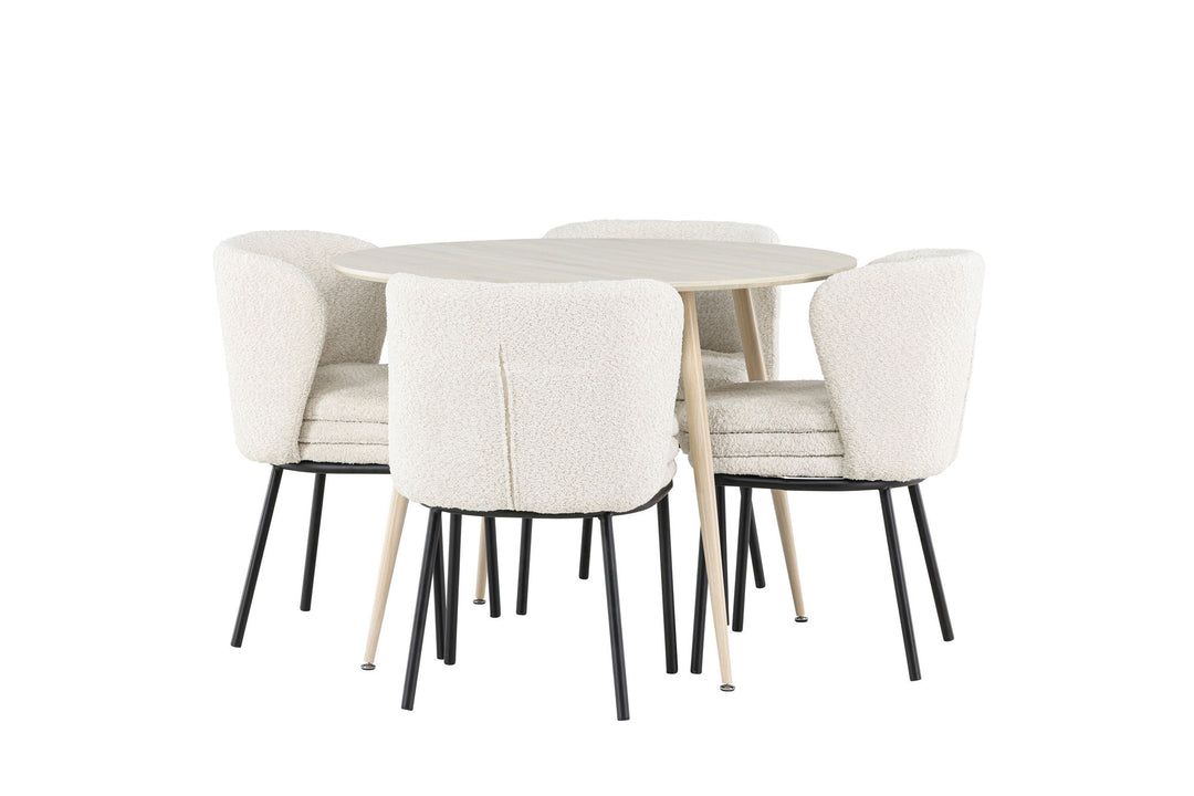 Venture Home Plaza Dining Table with Agnes Dining Chair