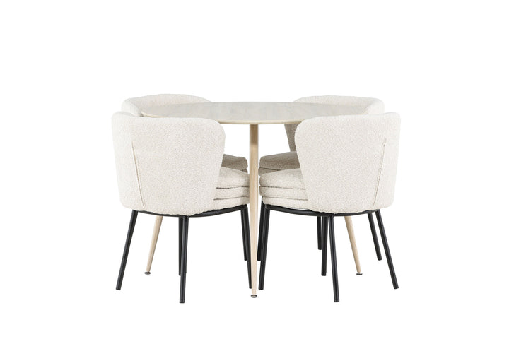 Venture Home Plaza Dining Table with Agnes Dining Chair