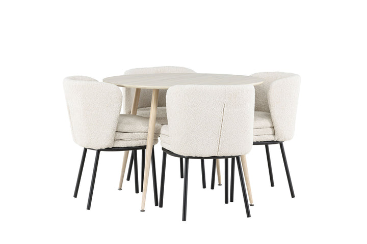 Venture Home Plaza Dining Table with Agnes Dining Chair