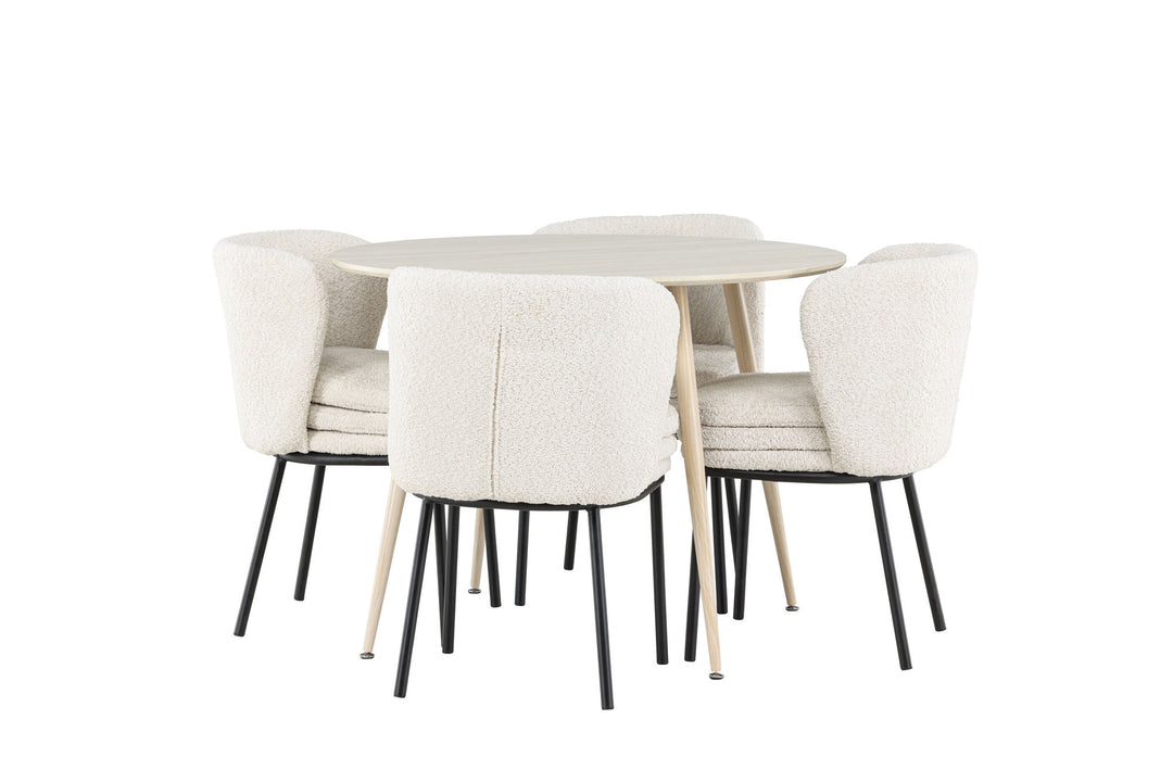 Venture Home Plaza Dining Table with Agnes Dining Chair