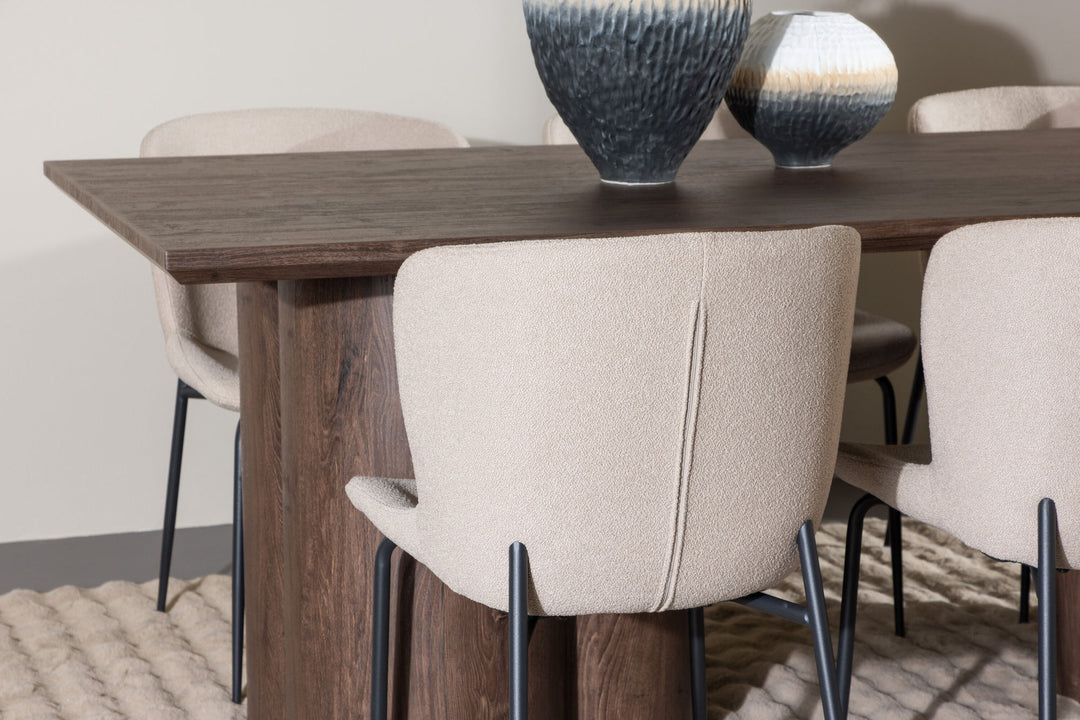 Venture Home Olivia Dining Table with Modesto Dining Chair