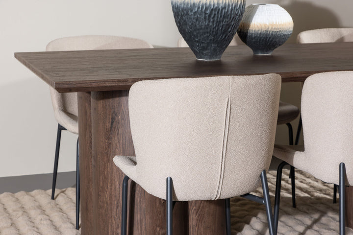 Venture Home Olivia Dining Table with Modesto Dining Chair