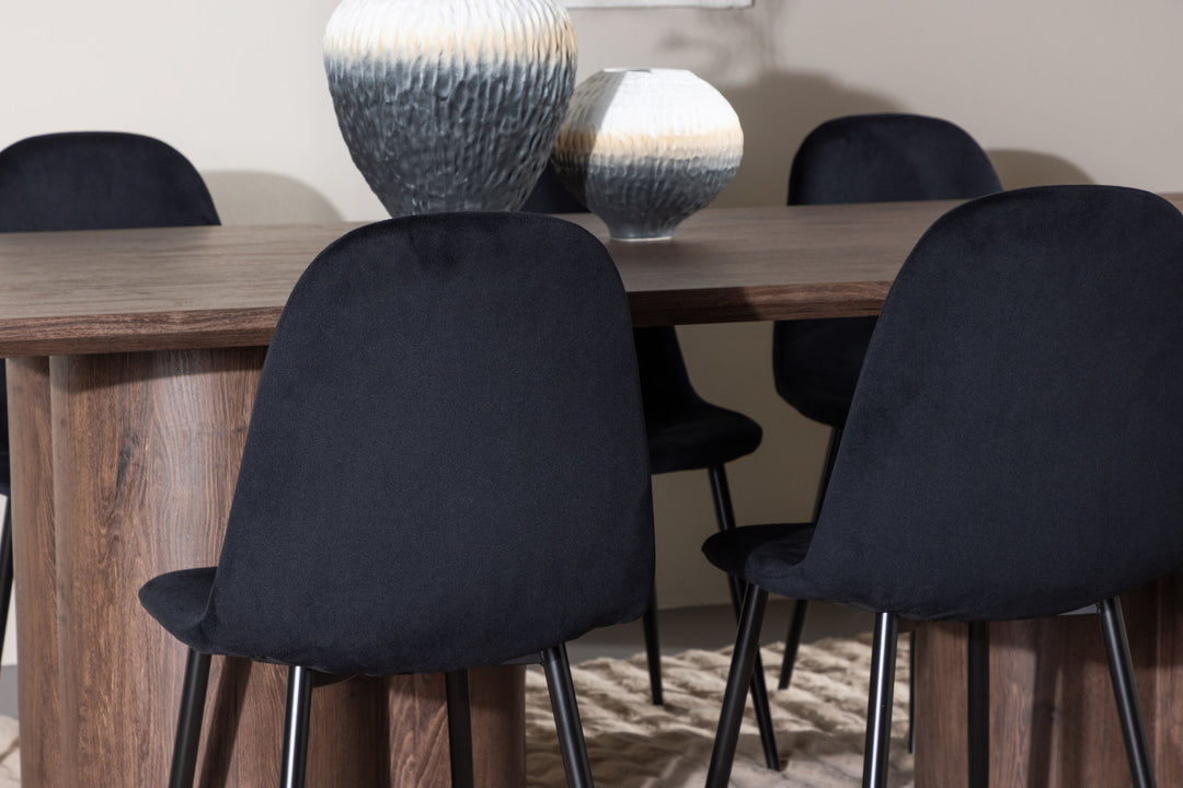 Venture Home Olivia Dining Table with Polar Dining Chair