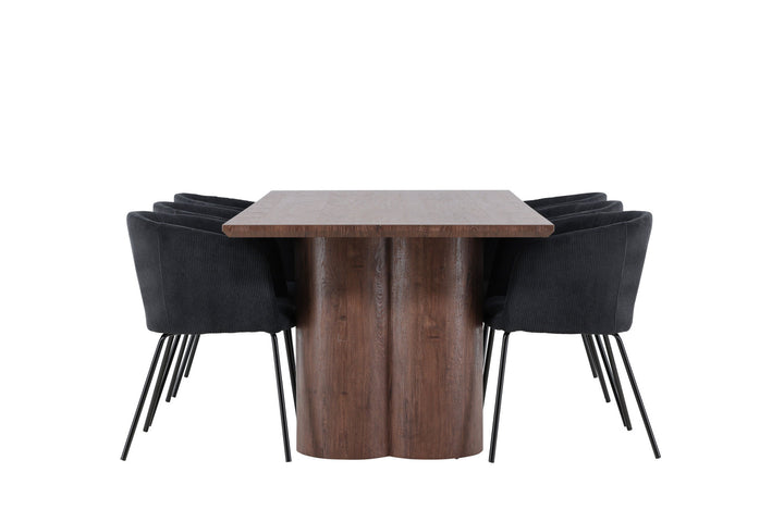 Venture Home Olivia Dining Table with Berit Dining Chair