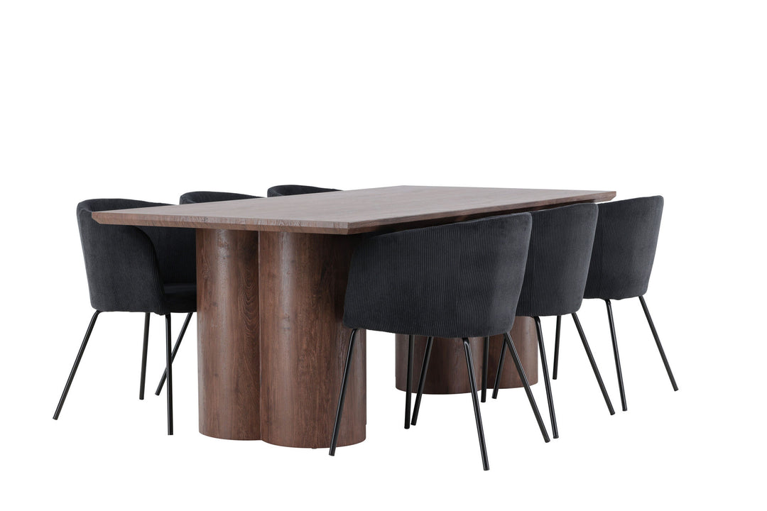 Venture Home Olivia Dining Table with Berit Dining Chair