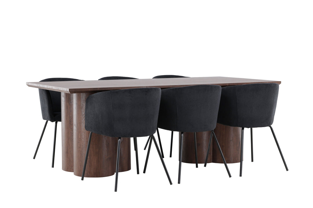 Venture Home Olivia Dining Table with Berit Dining Chair