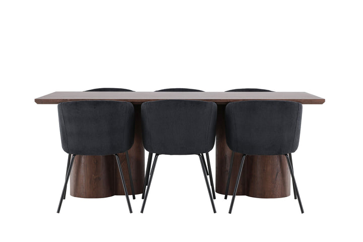 Venture Home Olivia Dining Table with Berit Dining Chair