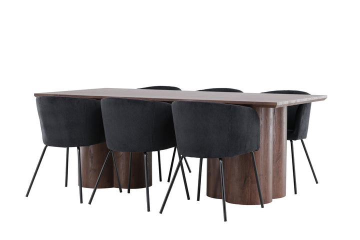 Venture Home Olivia Dining Table with Berit Dining Chair