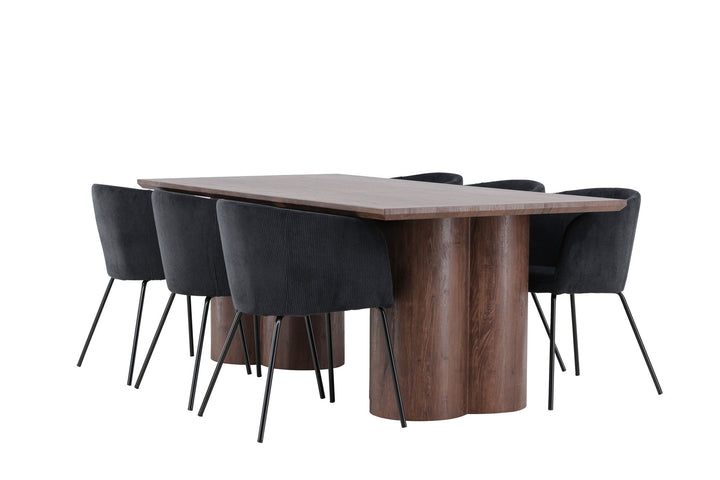 Venture Home Olivia Dining Table with Berit Dining Chair