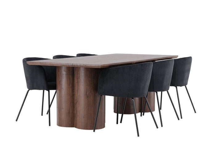 Venture Home Olivia Dining Table with Berit Dining Chair