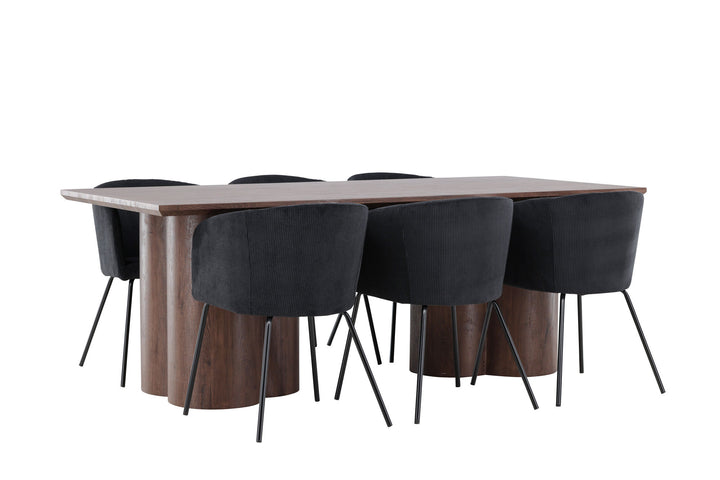 Venture Home Olivia Dining Table with Berit Dining Chair