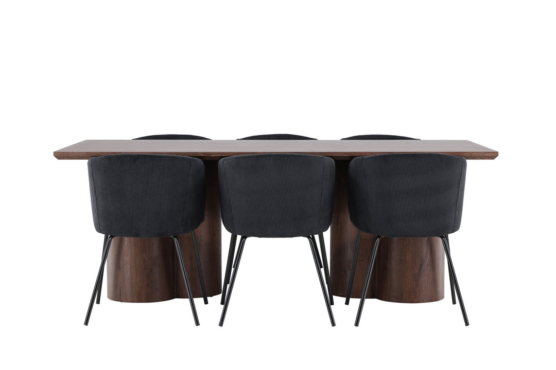 Venture Home Olivia Dining Table with Berit Dining Chair