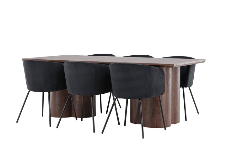 Venture Home Olivia Dining Table with Berit Dining Chair