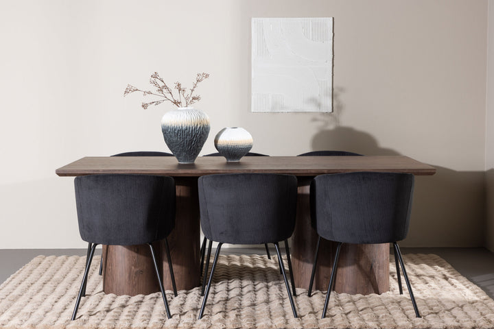 Venture Home Olivia Dining Table with Berit Dining Chair