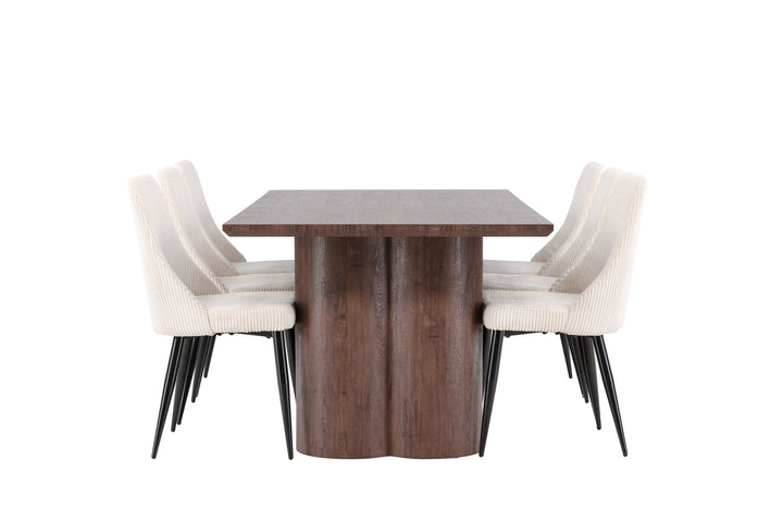 Venture Home Olivia Dining Table with Leone Dining Chair