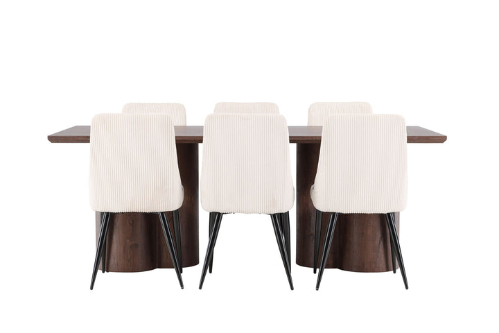 Venture Home Olivia Dining Table with Leone Dining Chair