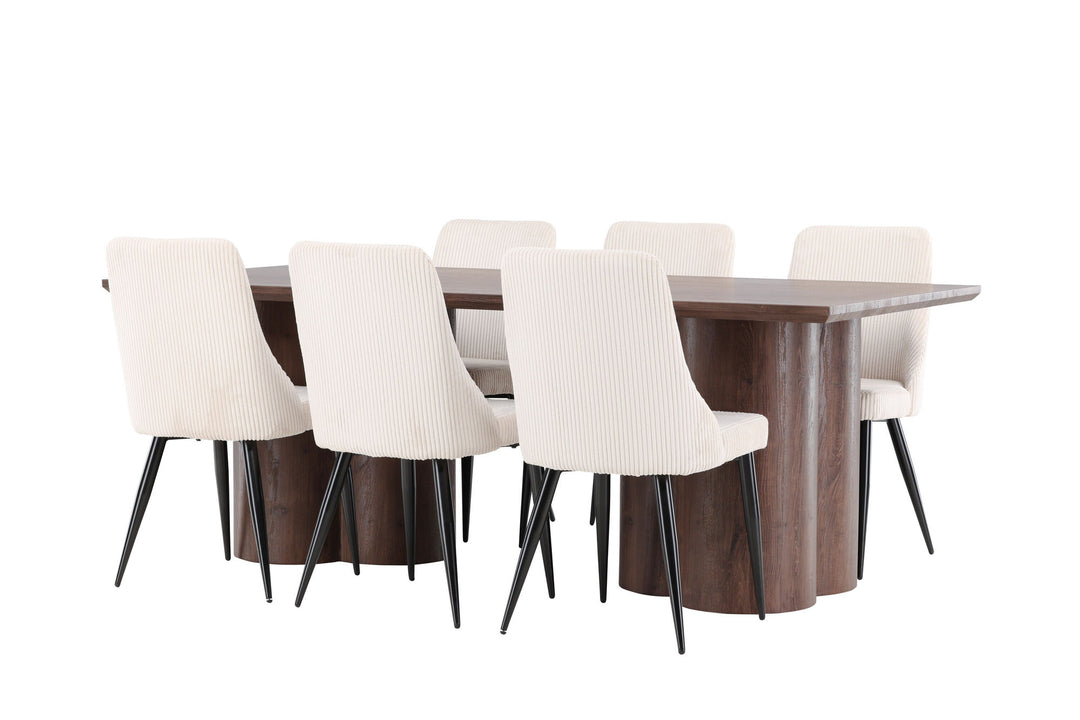 Venture Home Olivia Dining Table with Leone Dining Chair
