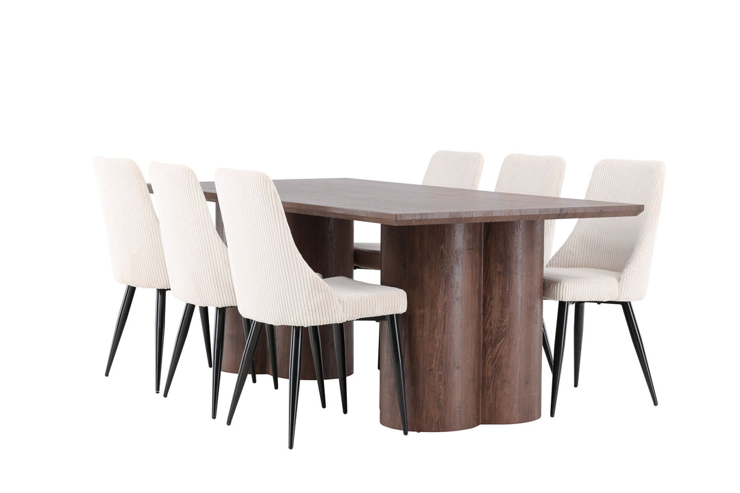Venture Home Olivia Dining Table with Leone Dining Chair