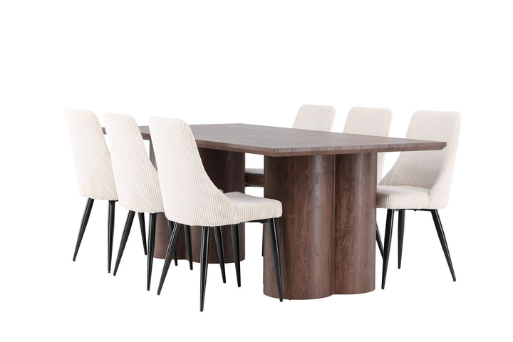 Venture Home Olivia Dining Table with Leone Dining Chair