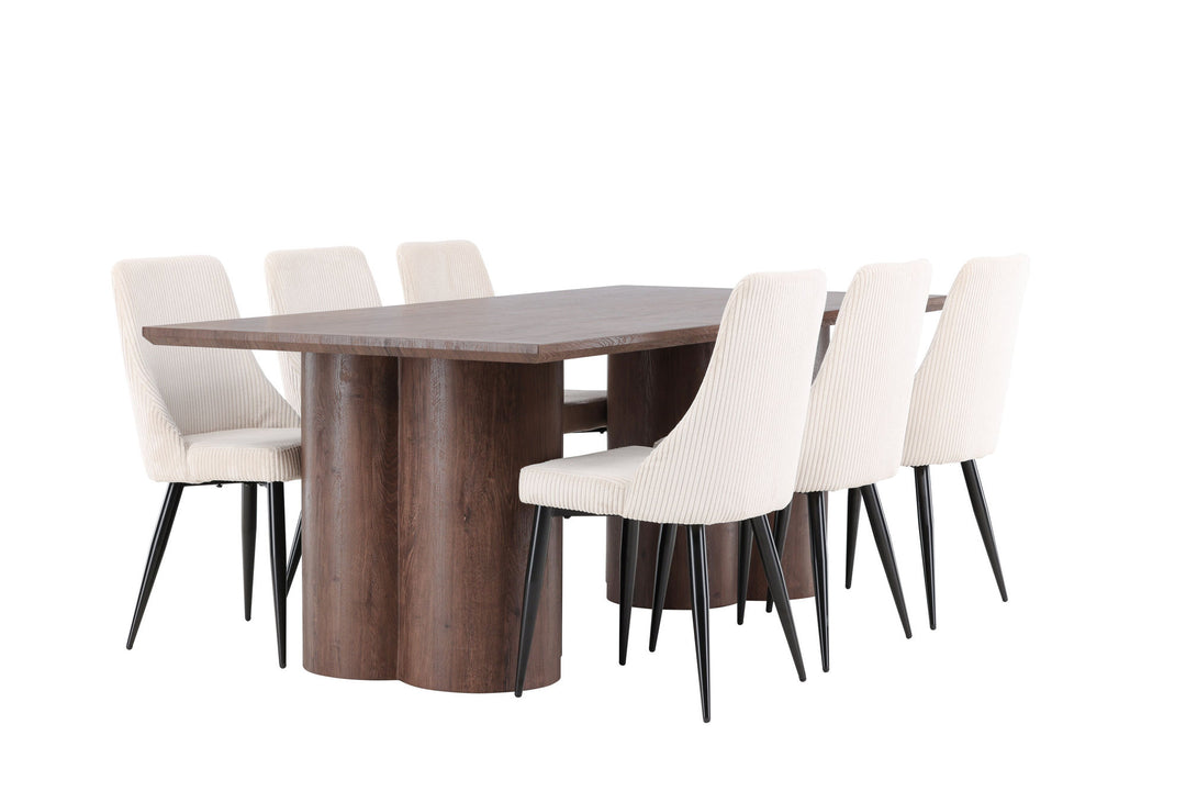 Venture Home Olivia Dining Table with Leone Dining Chair