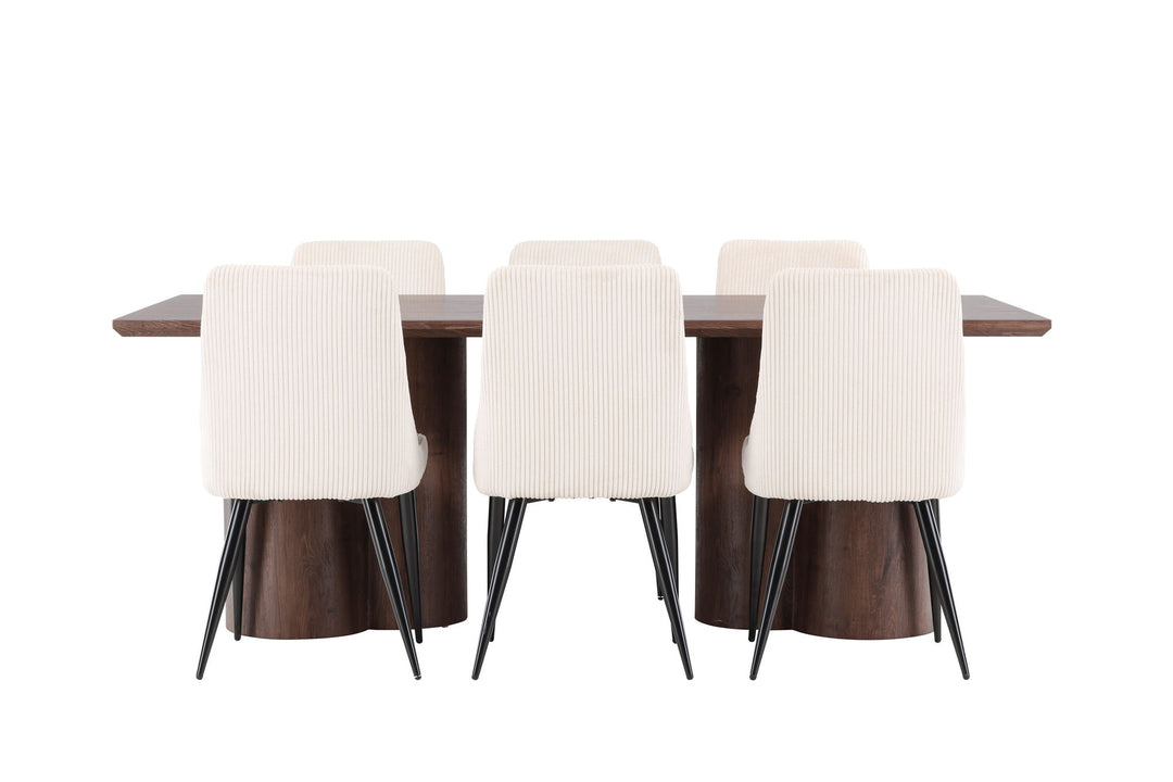 Venture Home Olivia Dining Table with Leone Dining Chair