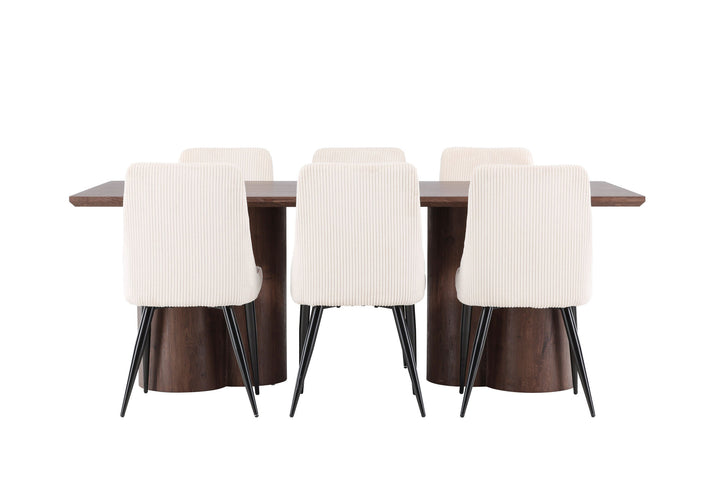 Venture Home Olivia Dining Table with Leone Dining Chair
