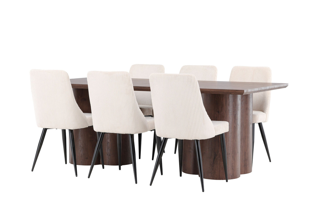 Venture Home Olivia Dining Table with Leone Dining Chair