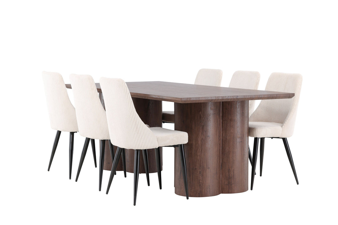 Venture Home Olivia Dining Table with Leone Dining Chair