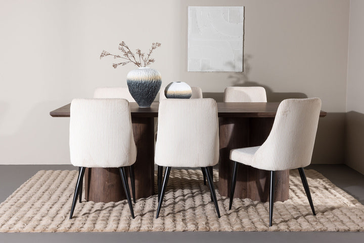 Venture Home Olivia Dining Table with Leone Dining Chair