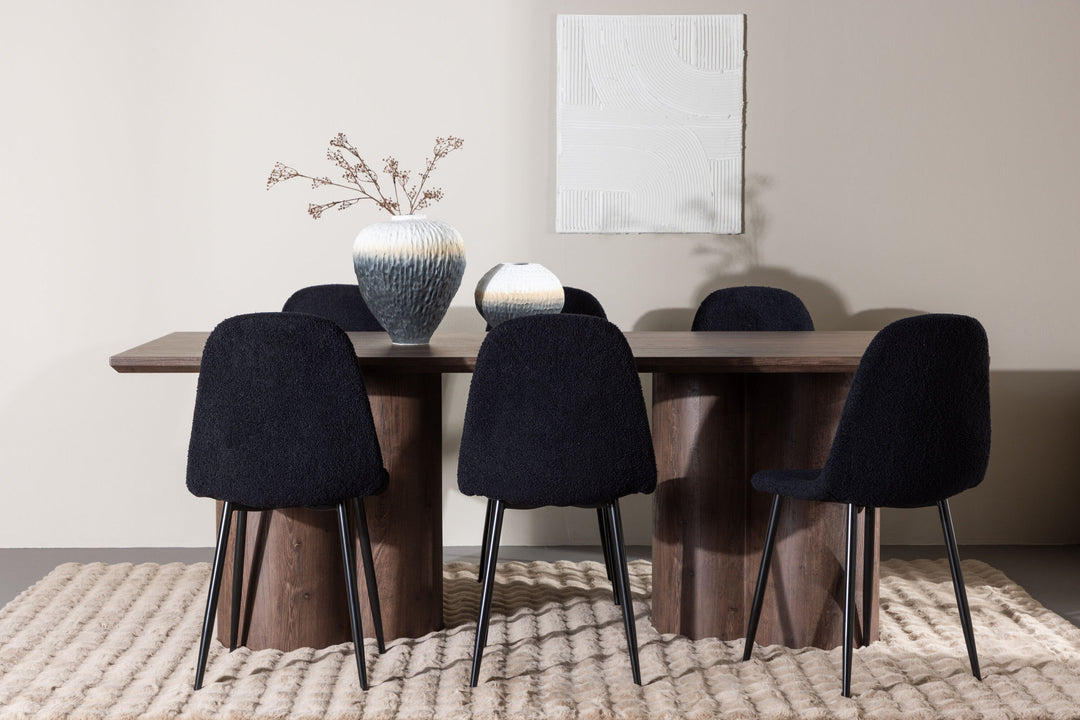 Venture Home Olivia Dining Table with Polar Dining Chair