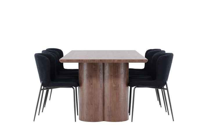 Venture Home Olivia Dining Table with Modesto Dining Chair