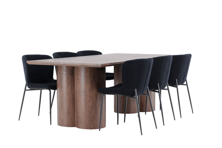 Venture Home Olivia Dining Table with Modesto Dining Chair