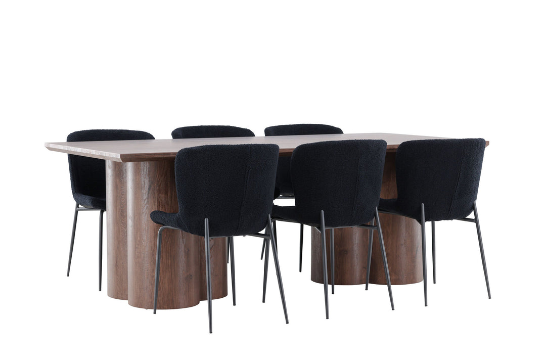 Venture Home Olivia Dining Table with Modesto Dining Chair