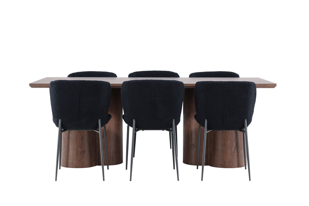 Venture Home Olivia Dining Table with Modesto Dining Chair