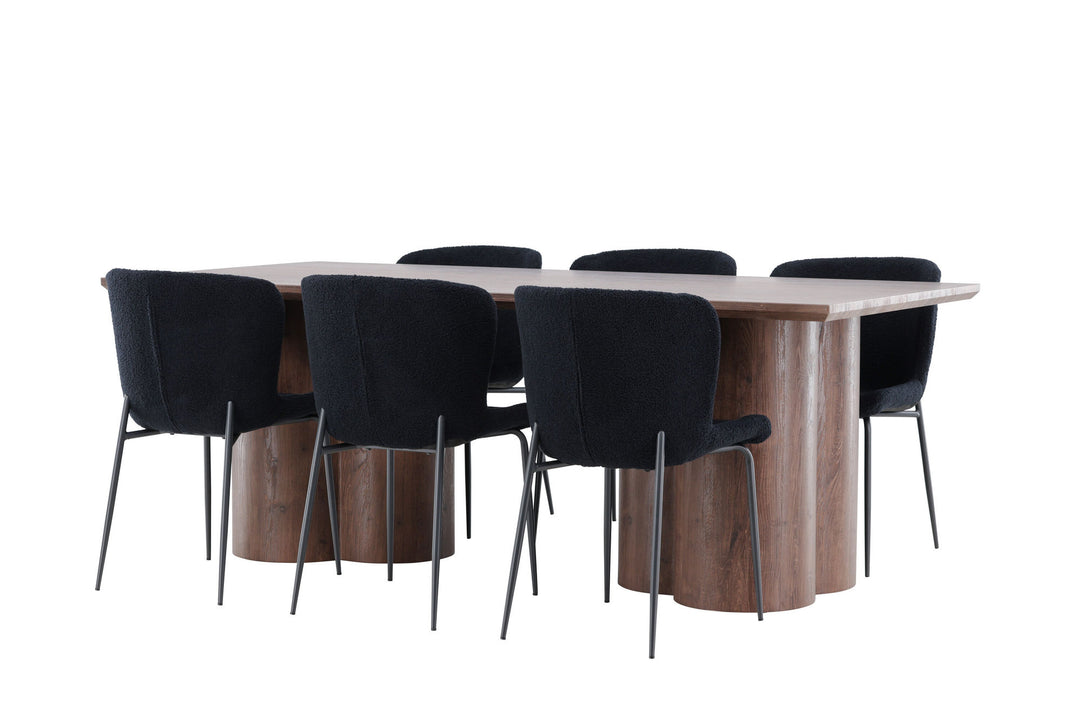 Venture Home Olivia Dining Table with Modesto Dining Chair