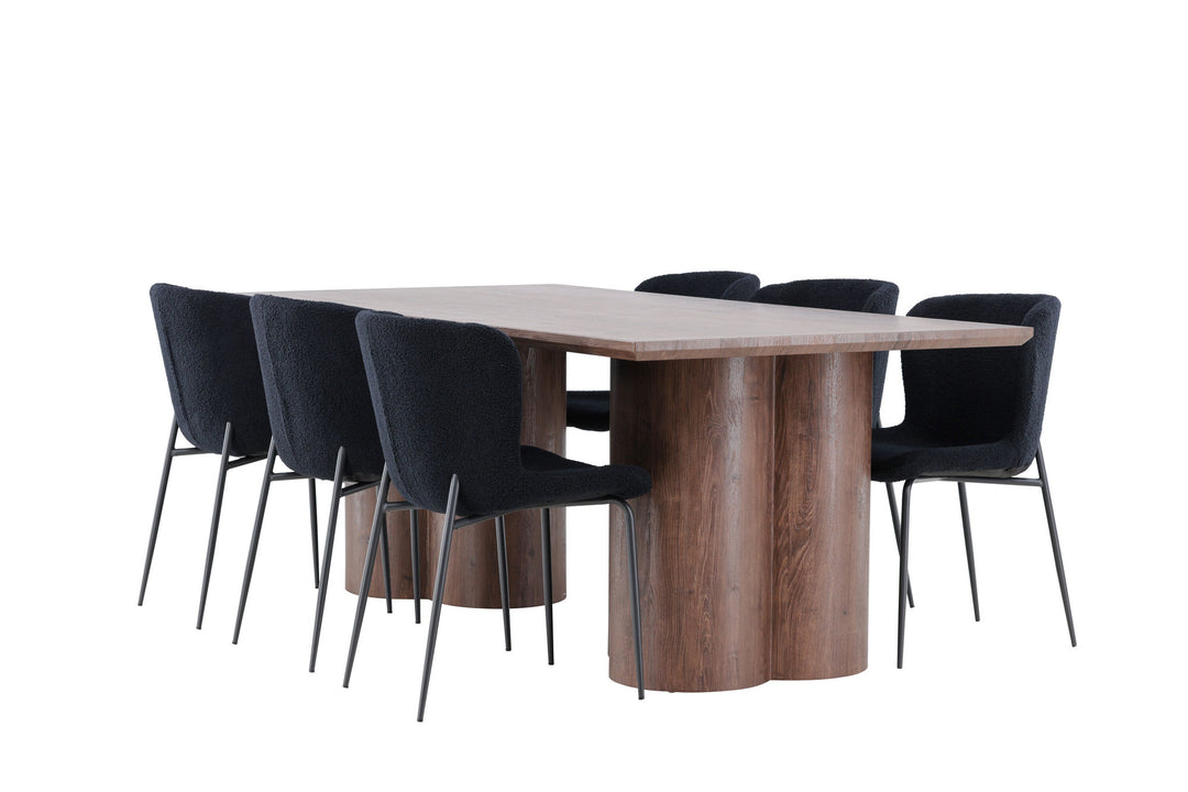 Venture Home Olivia Dining Table with Modesto Dining Chair