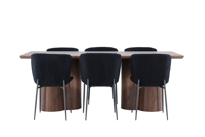 Venture Home Olivia Dining Table with Modesto Dining Chair