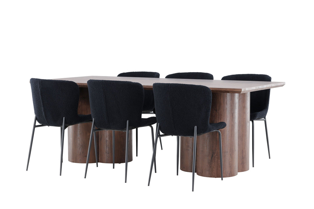 Venture Home Olivia Dining Table with Modesto Dining Chair