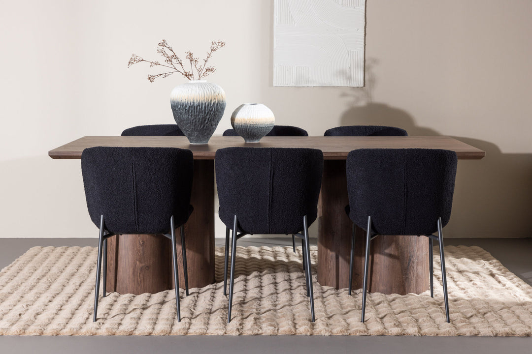 Venture Home Olivia Dining Table with Modesto Dining Chair
