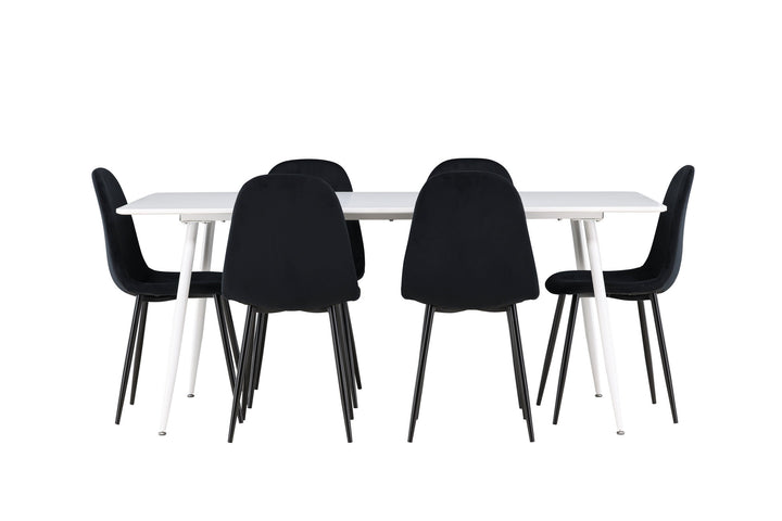 Venture Home Silar Dining Table with Polar Dining Chair