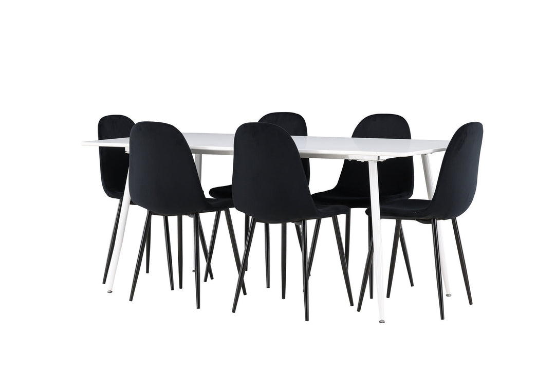 Venture Home Silar Dining Table with Polar Dining Chair