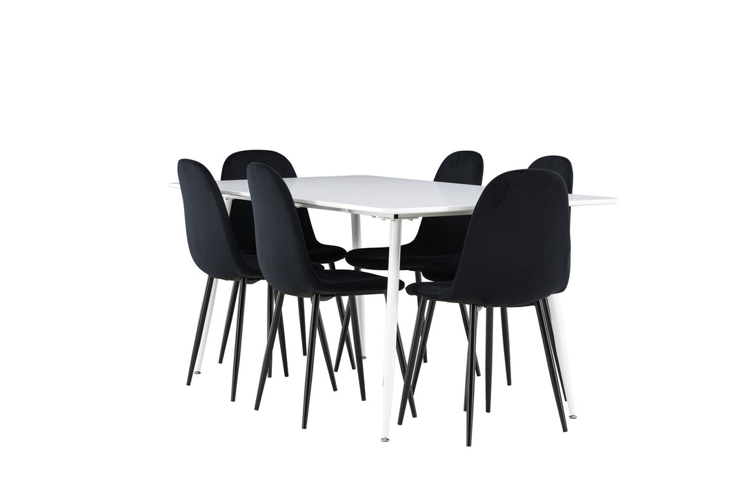 Venture Home Silar Dining Table with Polar Dining Chair