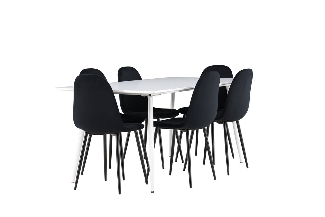 Venture Home Silar Dining Table with Polar Dining Chair