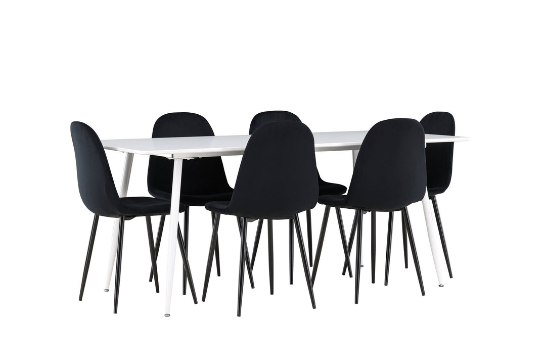 Venture Home Silar Dining Table with Polar Dining Chair